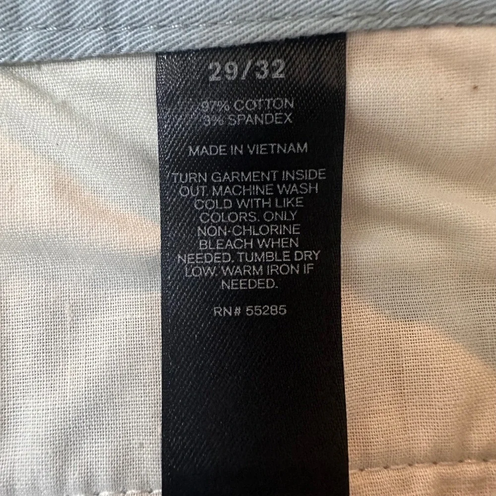 Express Skinny Fit‎ Hayden Chino Pants Light Blue Grey 29x32 Stretch Cotton